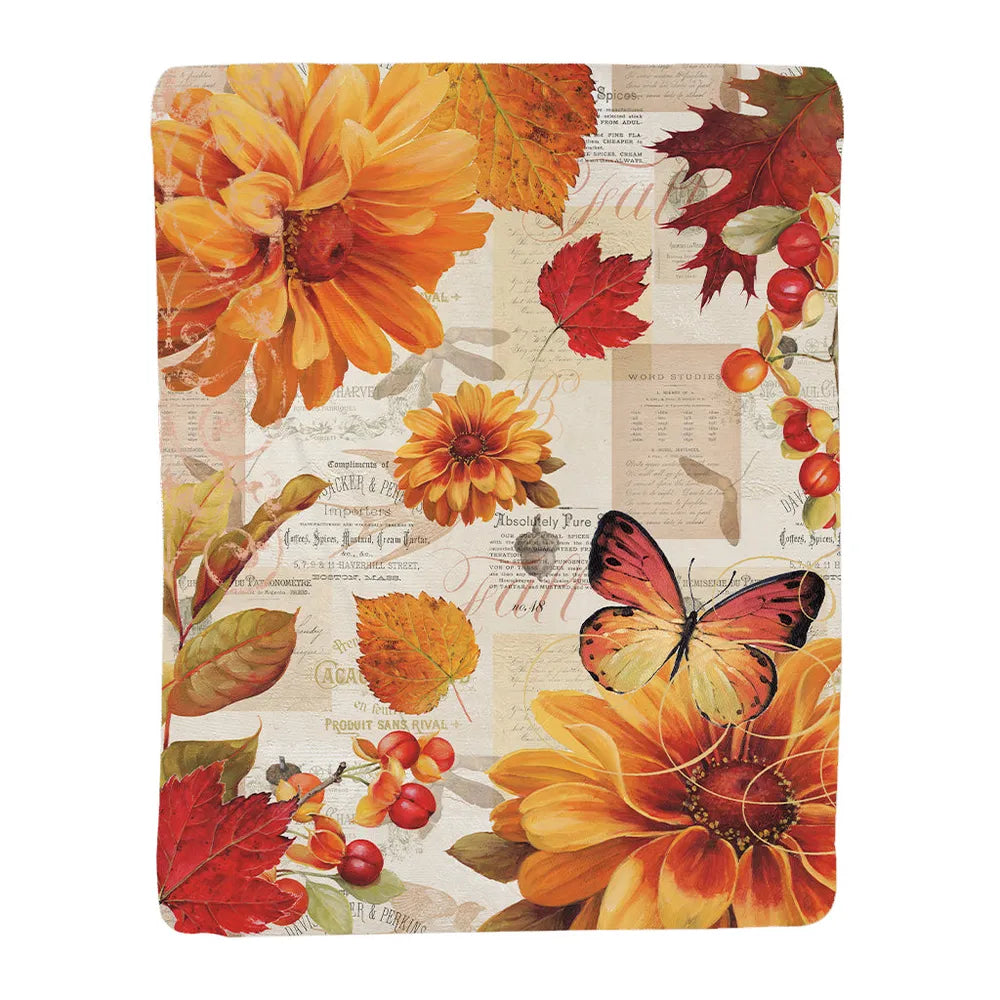 Fall In Love Sherpa Throw Blanket 