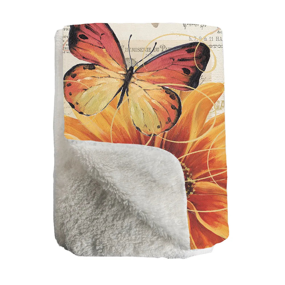 Fall In Love Sherpa Throw Blanket 