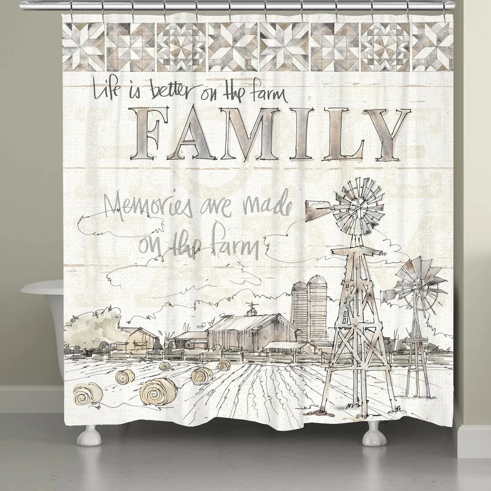 Farm to Table Shower Curtain