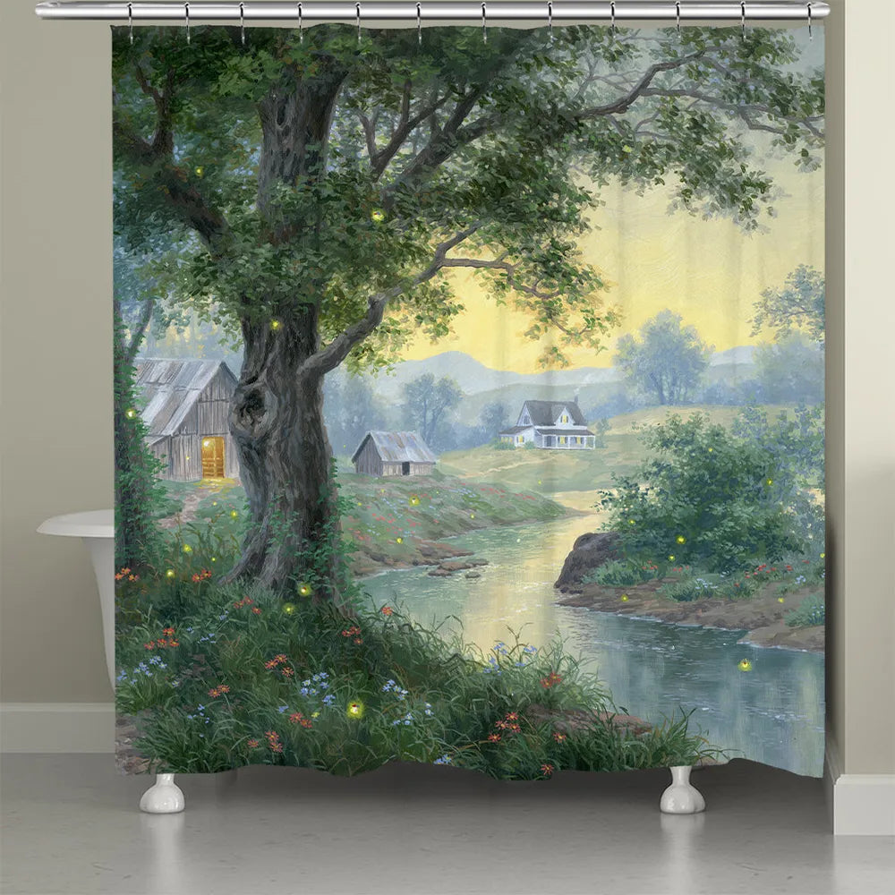 Firefly Farm Shower Curtain