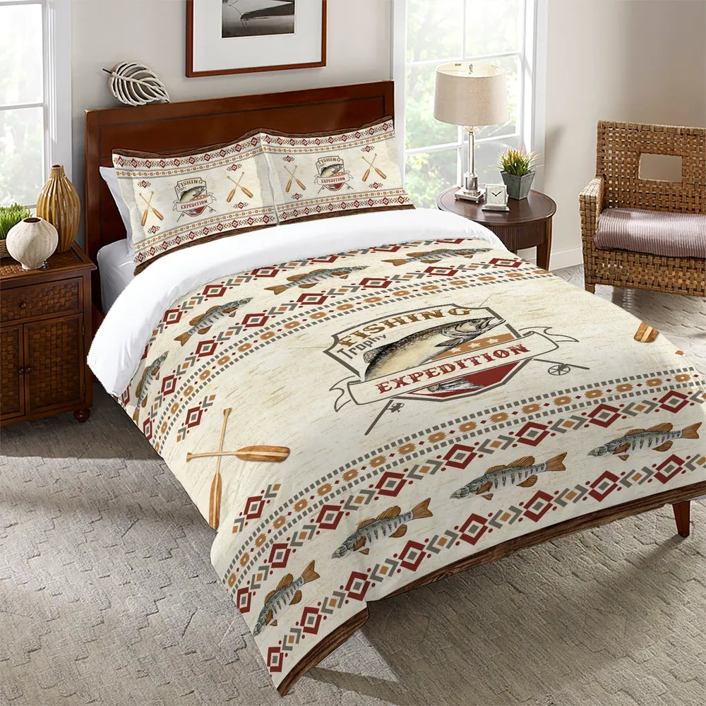 Laural Home Fishing Expedition Comforter - Queen