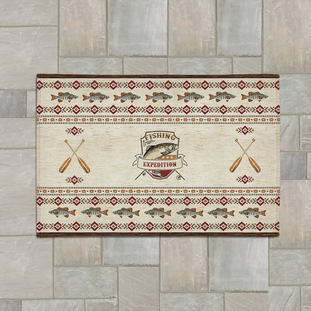 Fishing Expedition Outdoor Area Rug