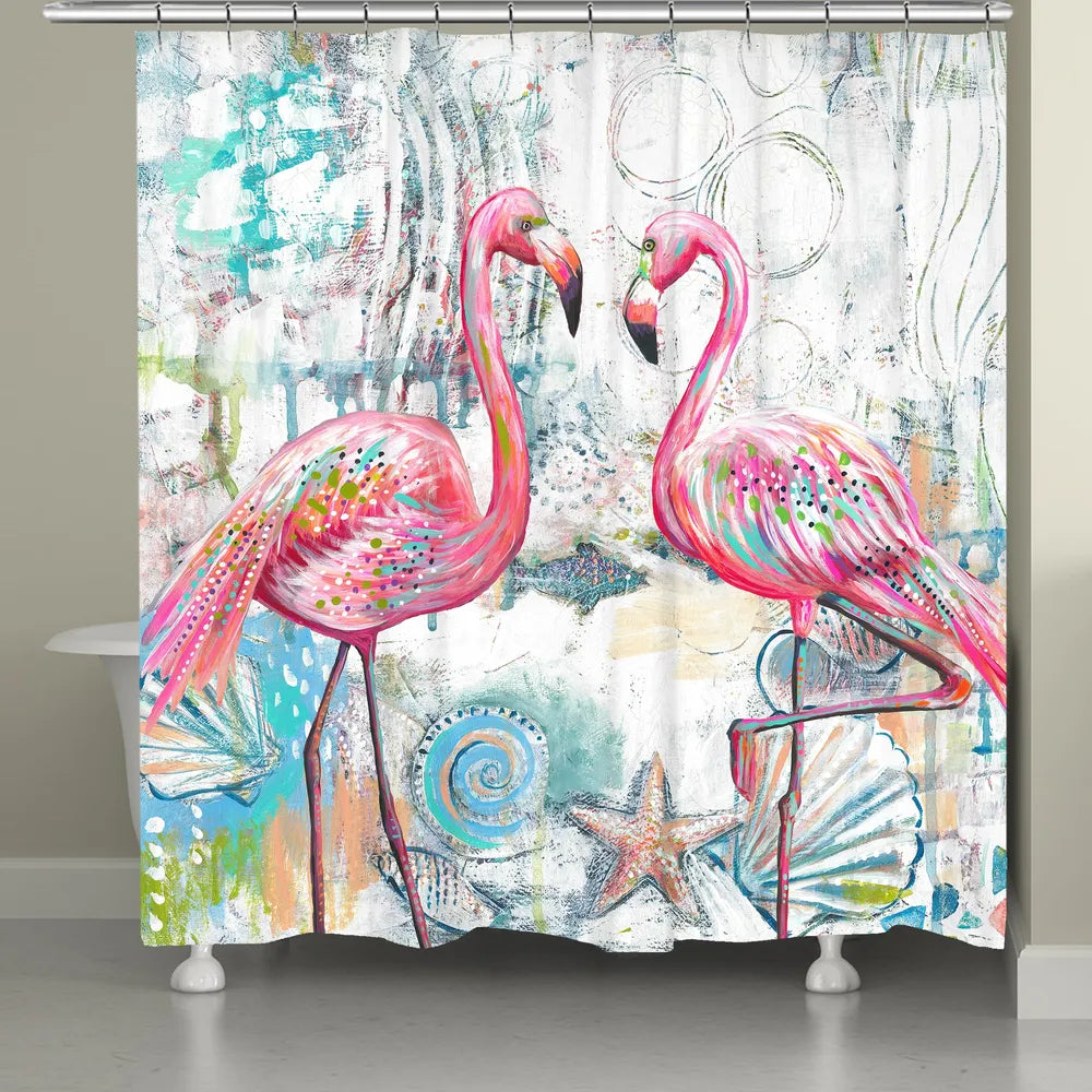 Flamingo of the Seas Shower Curtain