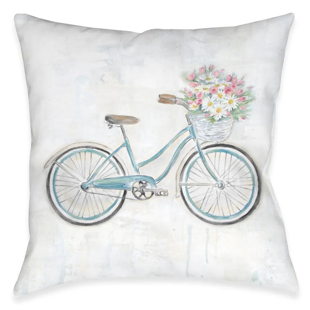 Vintage Bike Outdoor Decorative Pillow