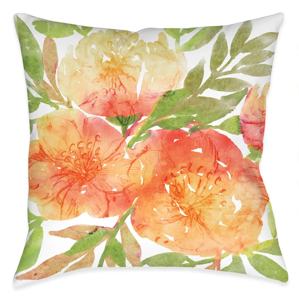 Sunrise Florals Outdoor Decorative Pillow