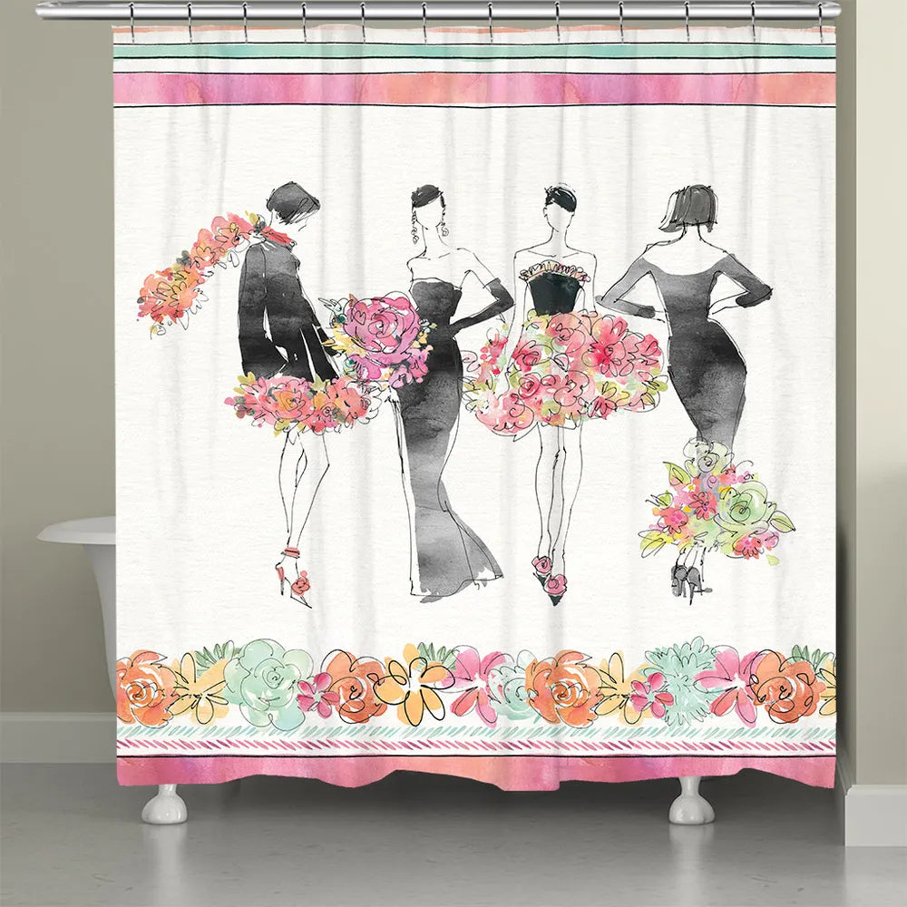 Floral Fashion Shower Curtain