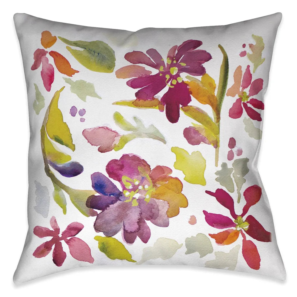 Floral Party Indoor Decorative Pillow