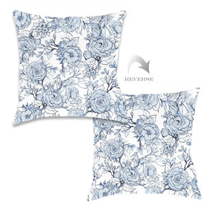 kathy ireland® HOME Floral Toile Indoor Decorative Pillow