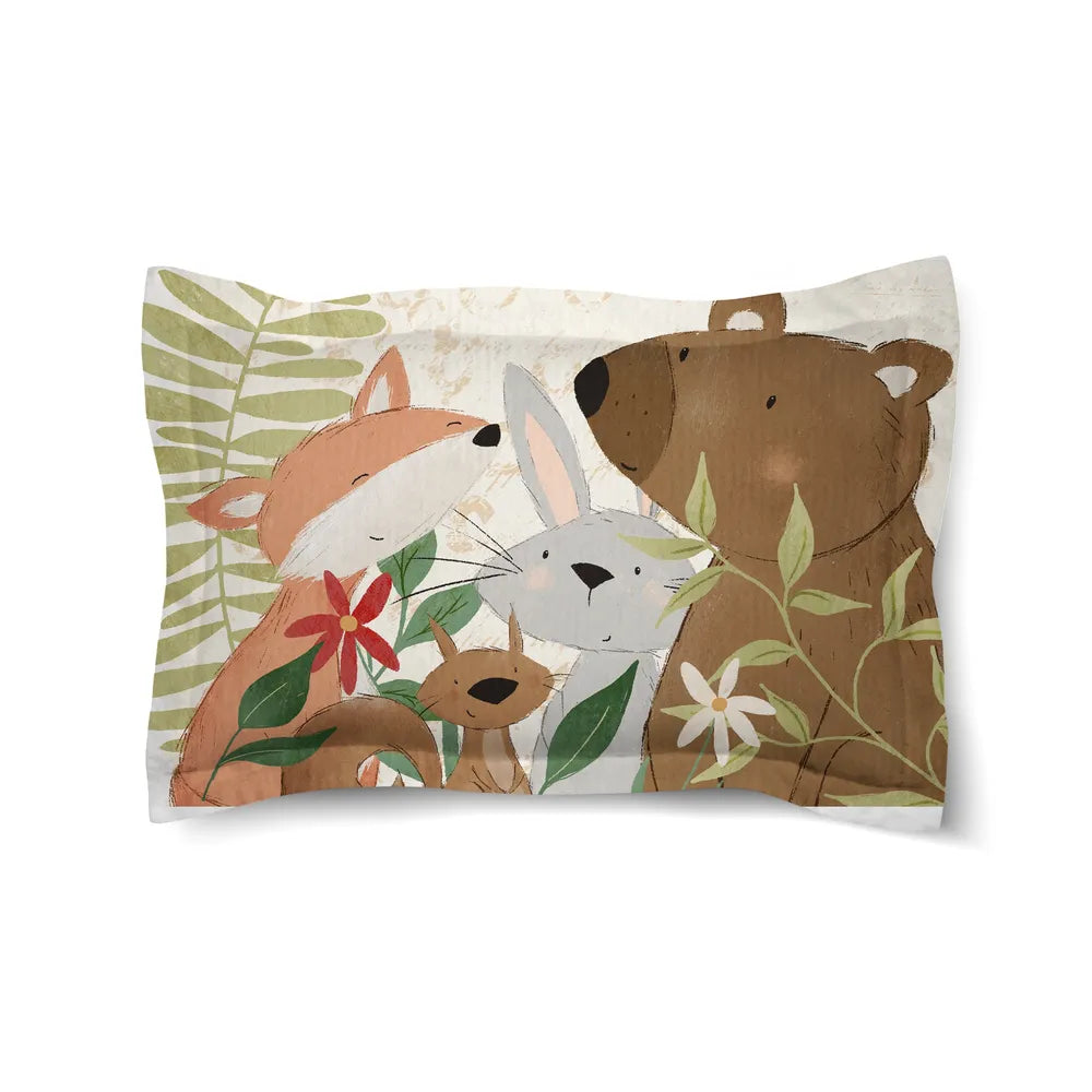 Forest Family Comforter Sham