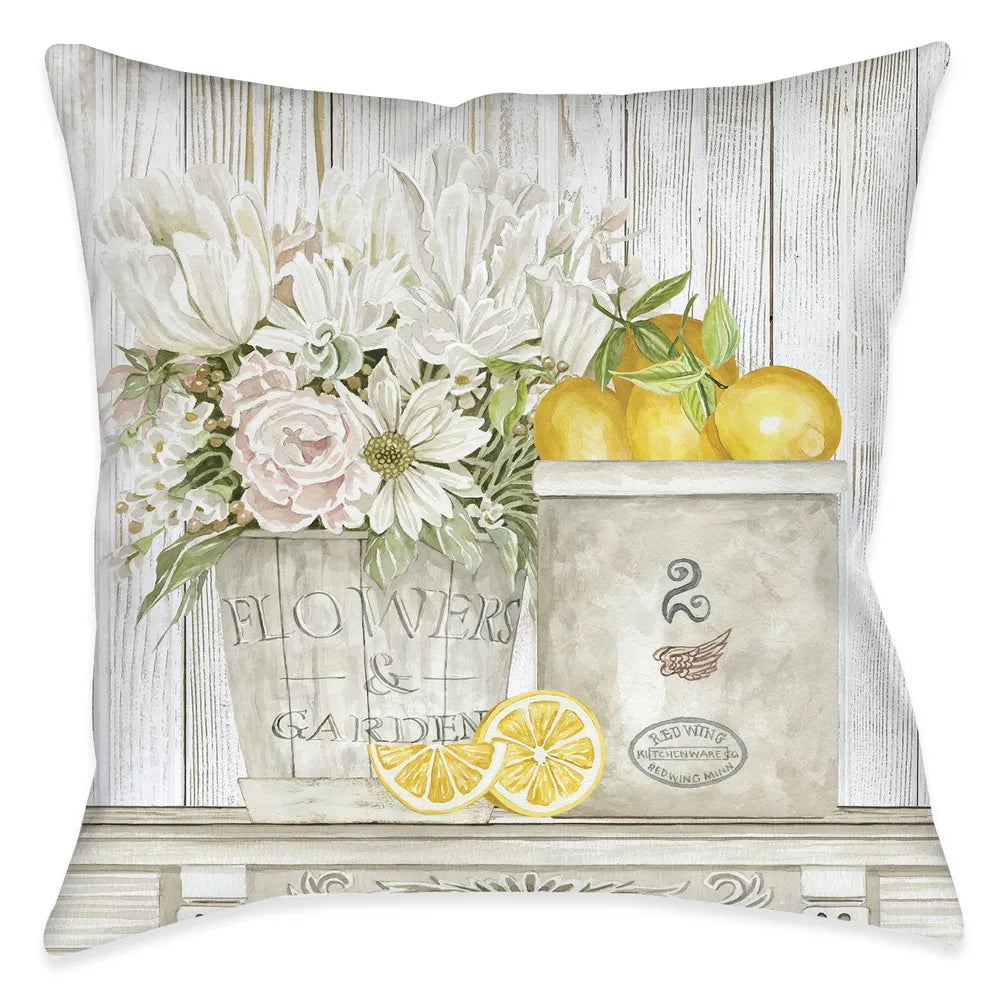 French Lemons Indoor Decorative Pillow