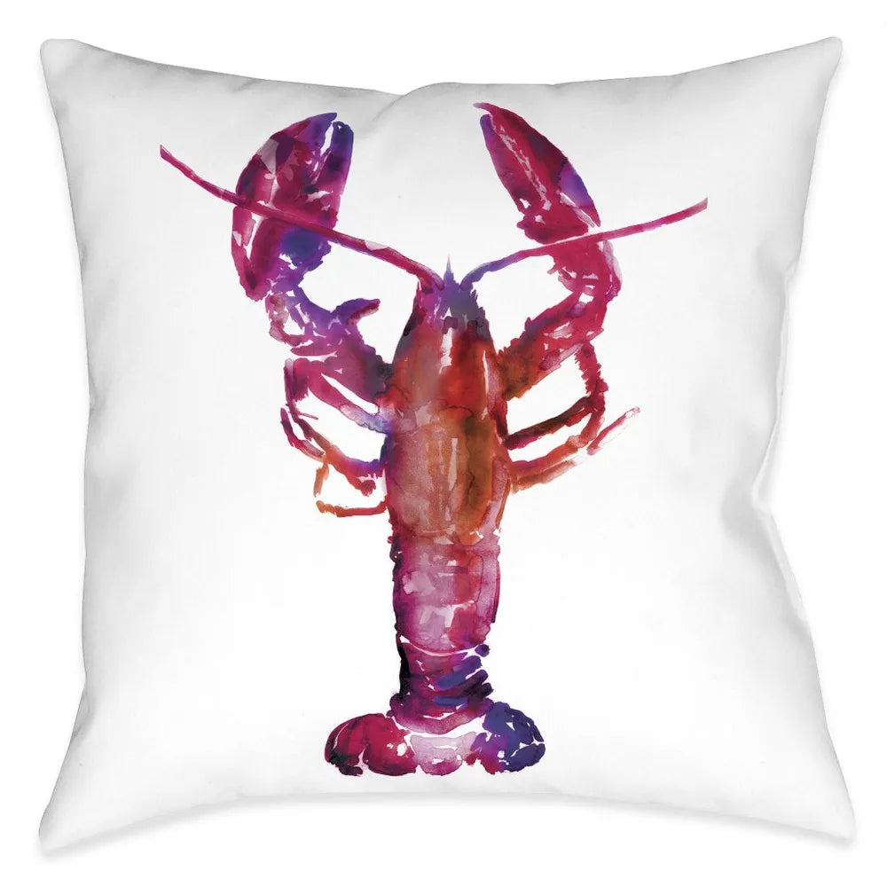 Galaxy Lobster Outdoor Decorative Pillow