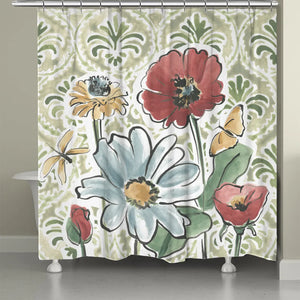 Garden Filigree Bloom Shower Curtain