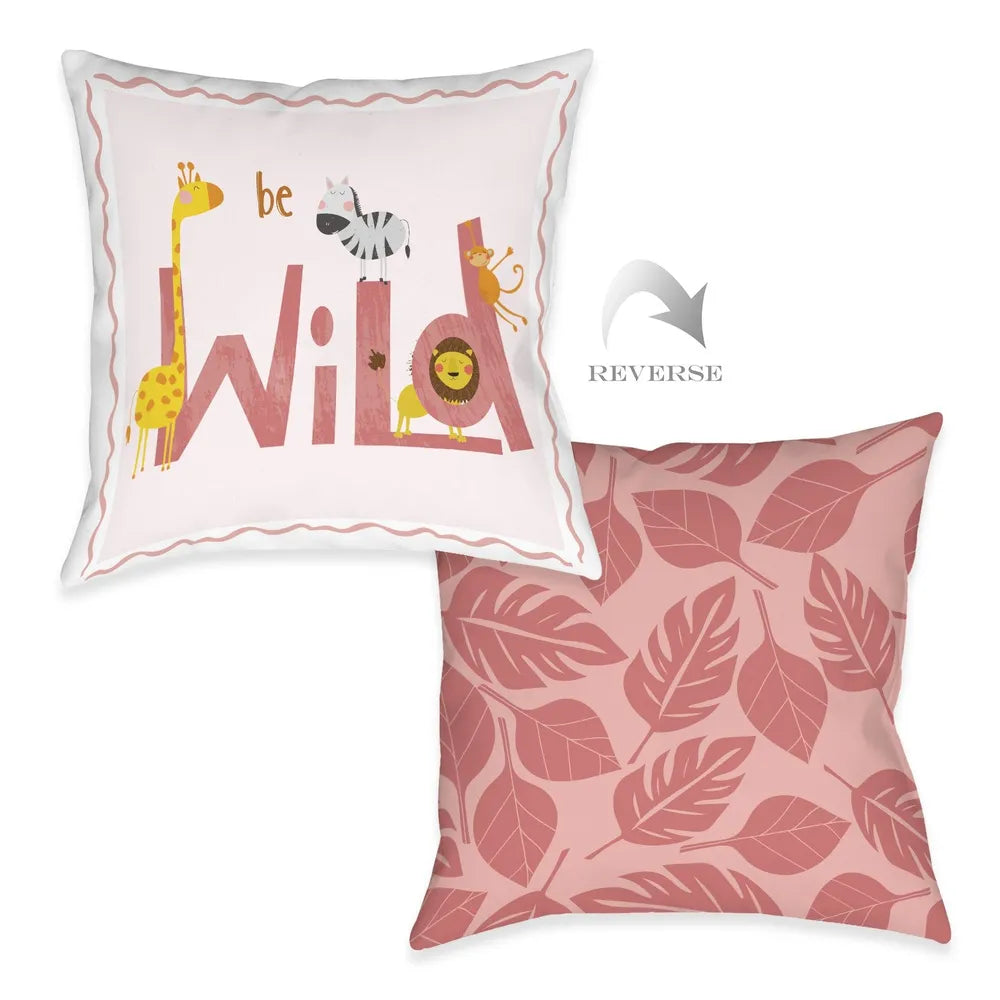 Jungle Pals Be Wild Indoor Decorative Pillow
