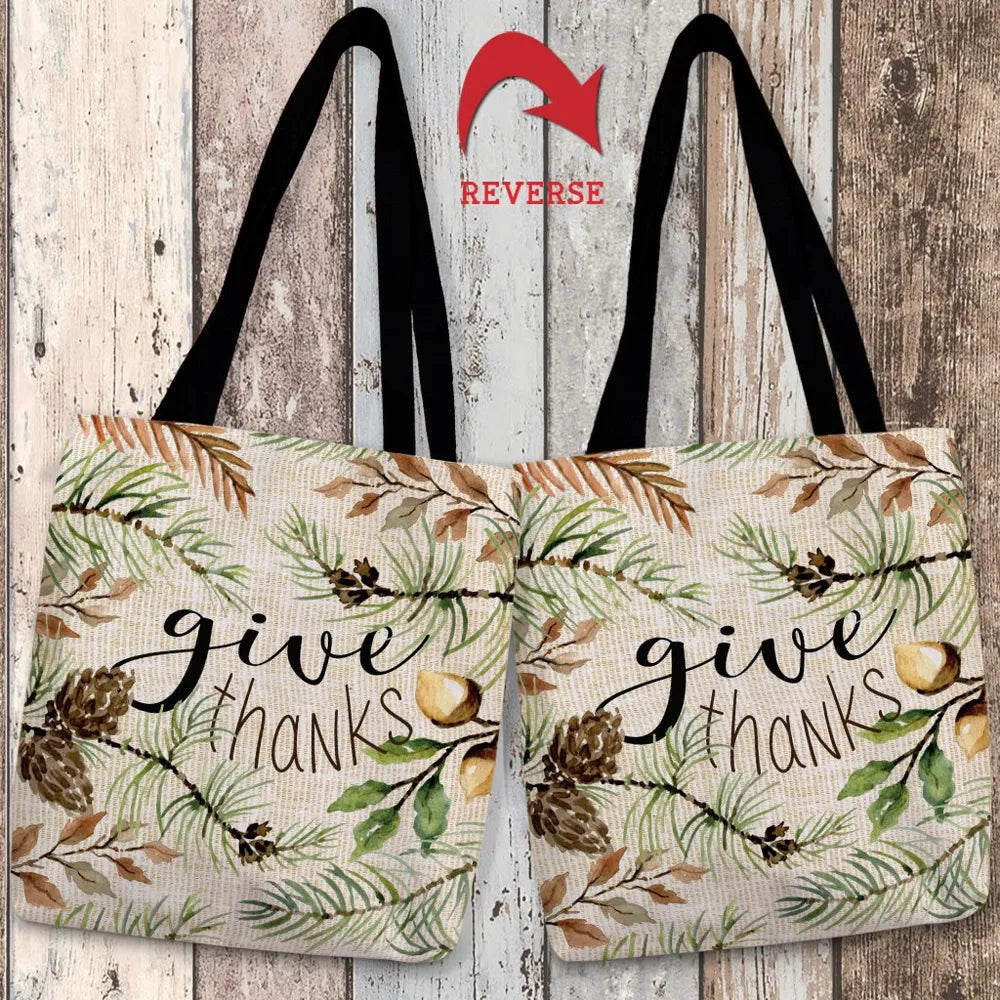 Give Thanks Tote Bag
