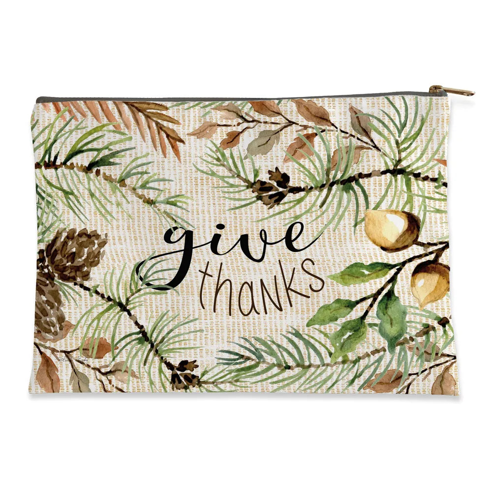 Give Thanks Flat Pouch