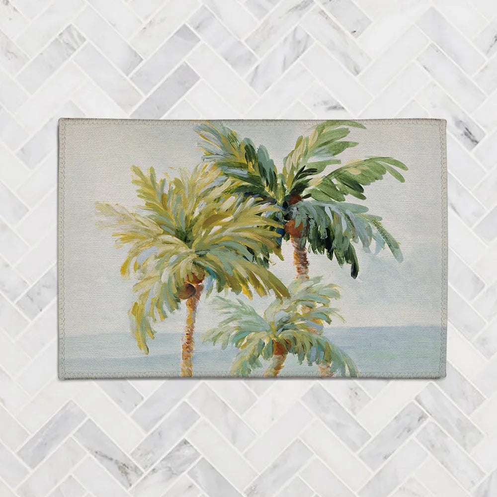 Golden Palm Chenille Accent Rug