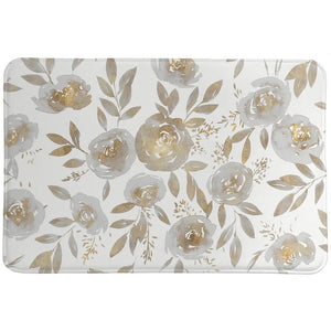 Golden Rose Garden Memory Foam Rug