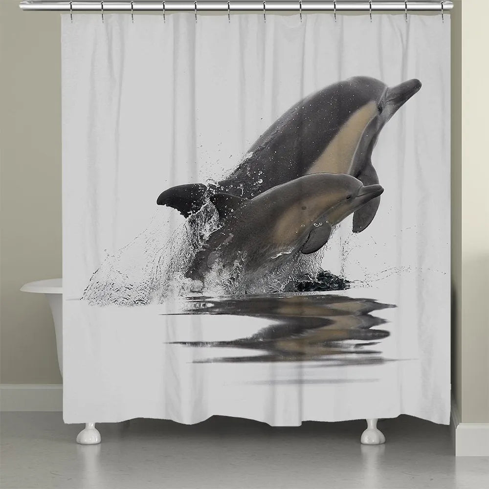 Graceful Dolphins Shower Curtain
