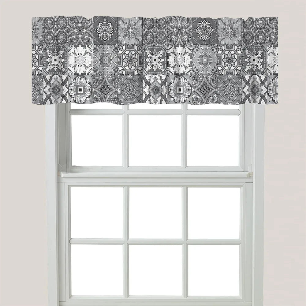 Gray Granada Window Valance