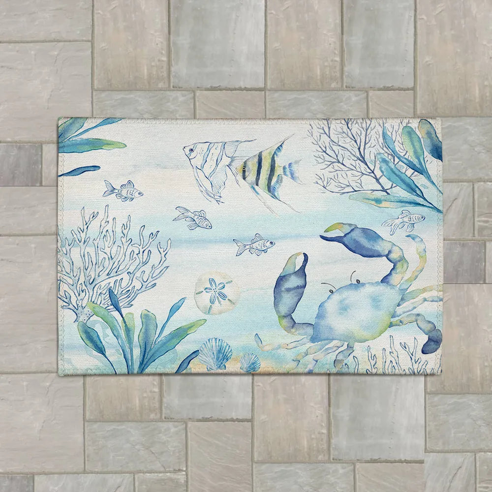 Great Blue Sea Outdoor Area Rug