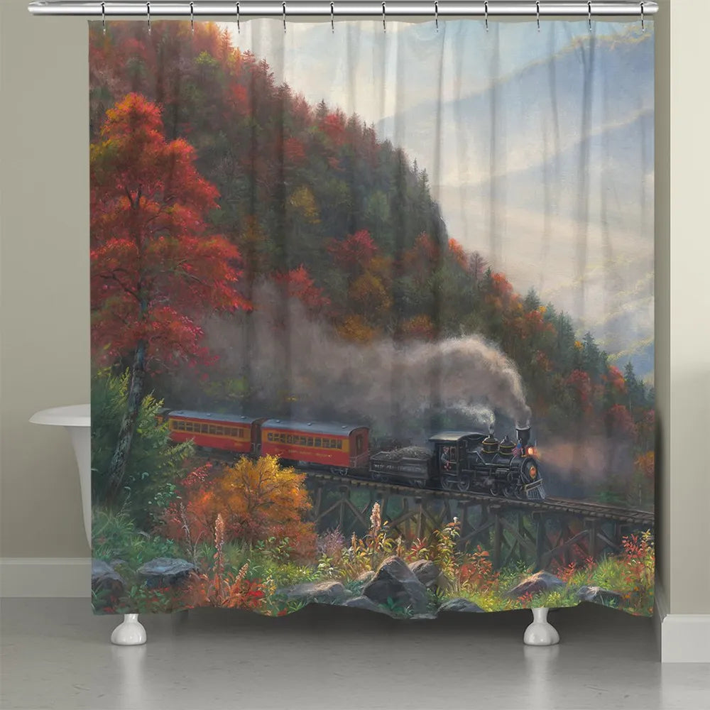 Great Smoky Mountain Railroads Shower Curtain