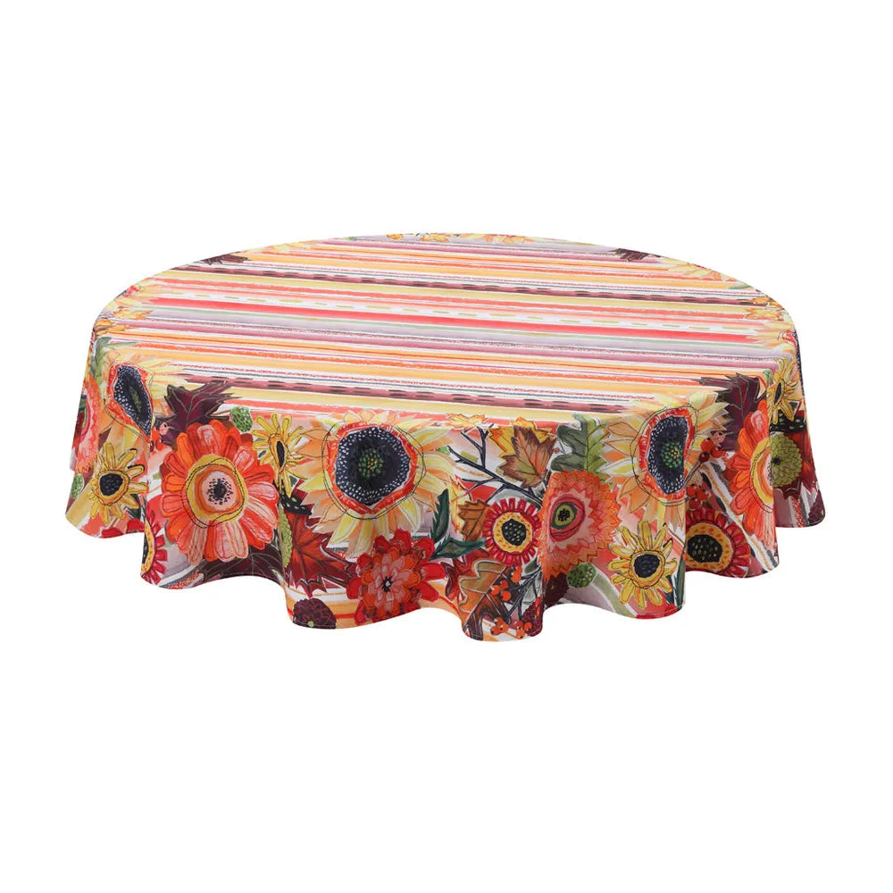 Harvest Snippets Round Tablecloth