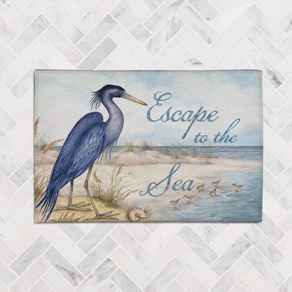 Heron Escape Chenille Accent Rug