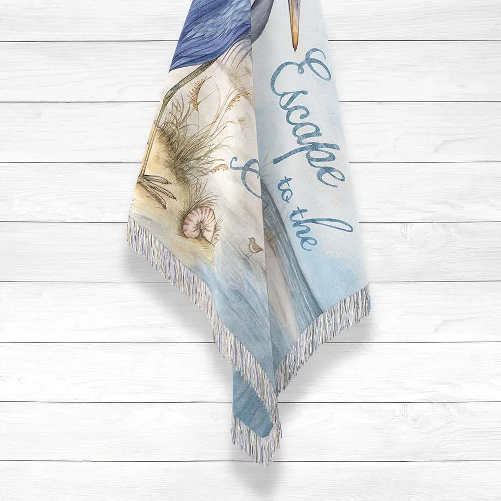 Heron Escape Woven Throw