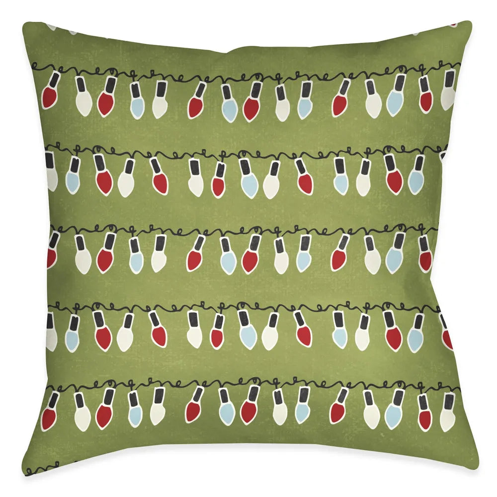 Holiday Lights Indoor Decorative Pillow