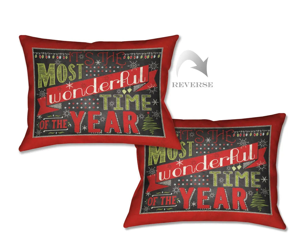Holiday Talk Indoor Decorative Pillow 