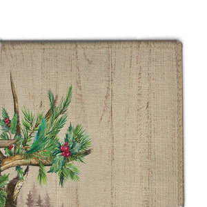 Holiday Deer Chenille Accent Rug