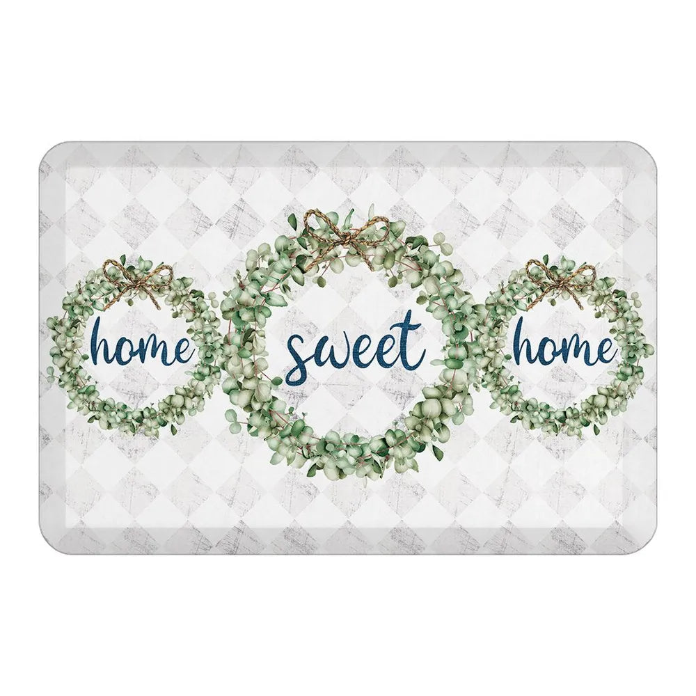 Laural Home Christmas Elegance Kitchen Mat, 20 x 30 - Open Green