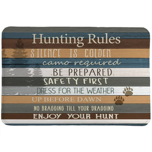 Hunting Rules Memory Foam Rug