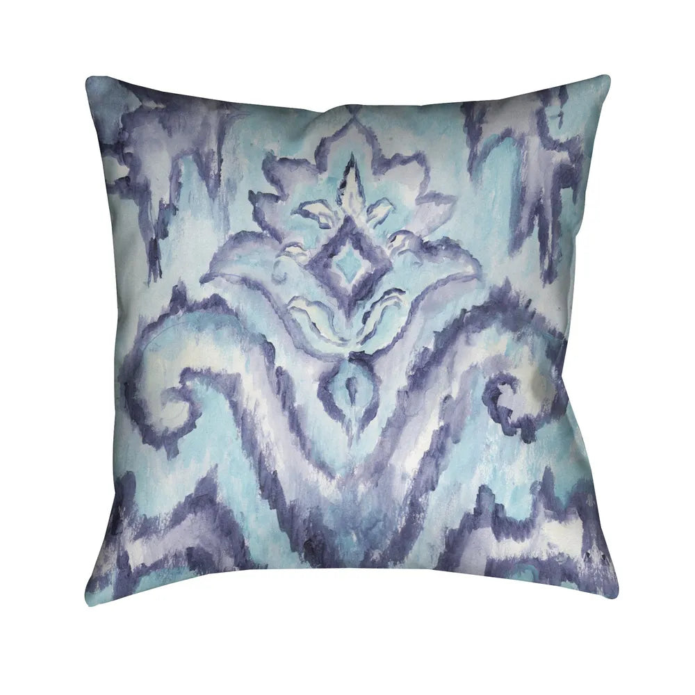 Indigo Pattern I Outdoor Decorative Pillow