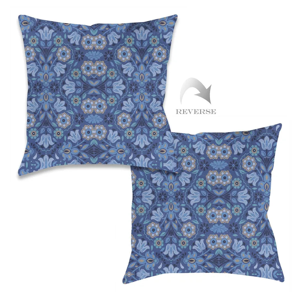Indochine Indigo Indoor Decorative Pillow