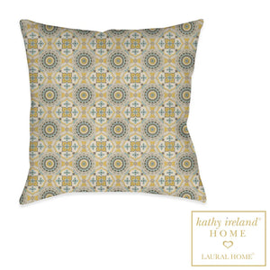 kathy ireland® HOME Indochine Mosaic Outdoor Decorative Pillow