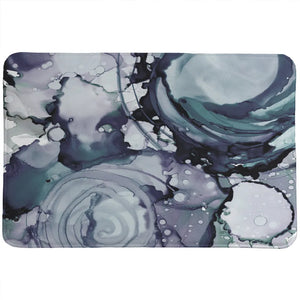 Inky Greys Memory Foam Rug