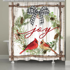 Joyful Cardinal Shower Curtain