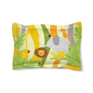 Jungle Pals Green Comforter Sham