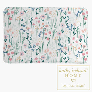 kathy ireland® HOME Delicate Floral Boho Memory Foam Rug