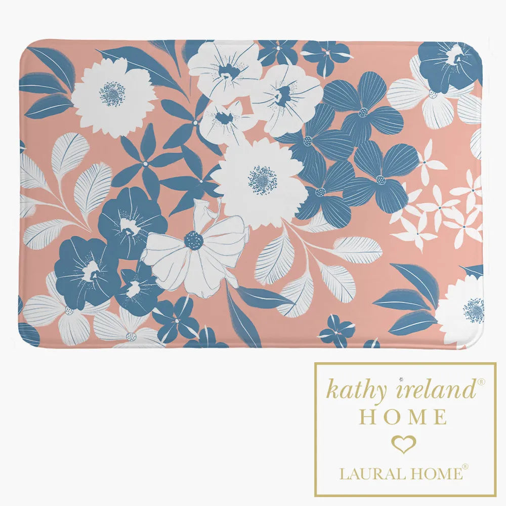 kathy ireland® HOME Delicate Floral Bursts Memory Foam Rug