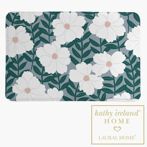 kathy ireland® HOME Delicate Floral Magnolia Memory Foam Rug