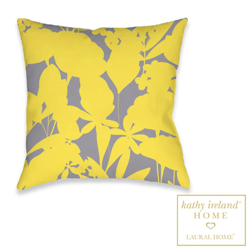 kathy ireland® HOME Illuminating Floral Outdoor Decorative Pillow