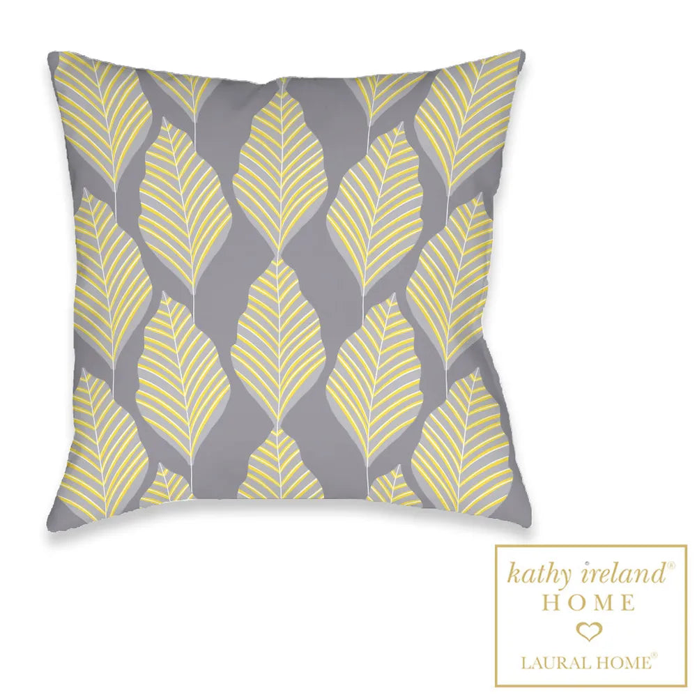 kathy ireland® HOME Illuminating Palm Outdoor Decorative Pillow