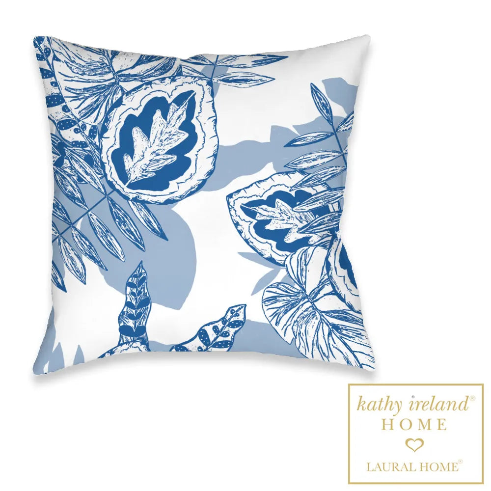 kathy ireland® HOME Palm Court Azul Indoor Decorative Pillow