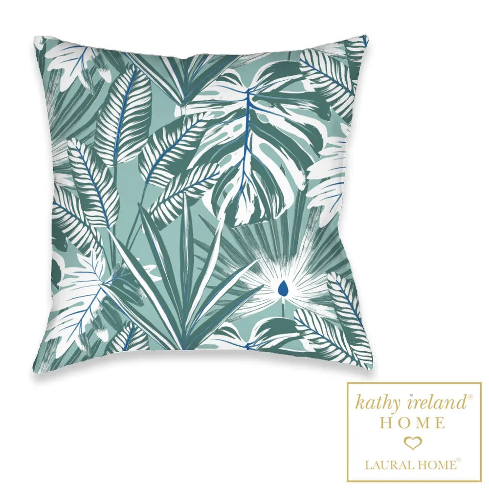kathy ireland® HOME Palm Court Palace Outdoor Decorative Pillow