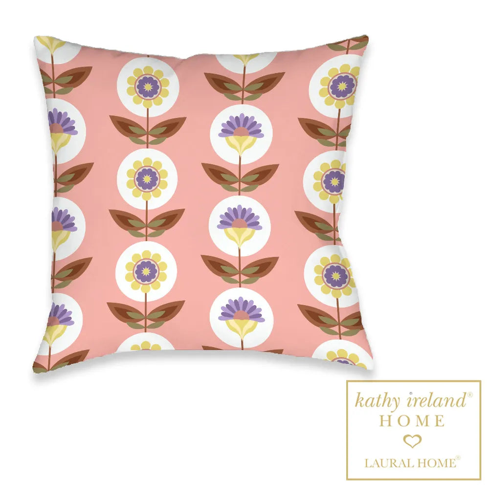 kathy ireland® HOME Retro Vintage Outdoor Decorative Pillow