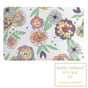 kathy ireland® HOME Retro Floral Bloom Memory Foam Rug