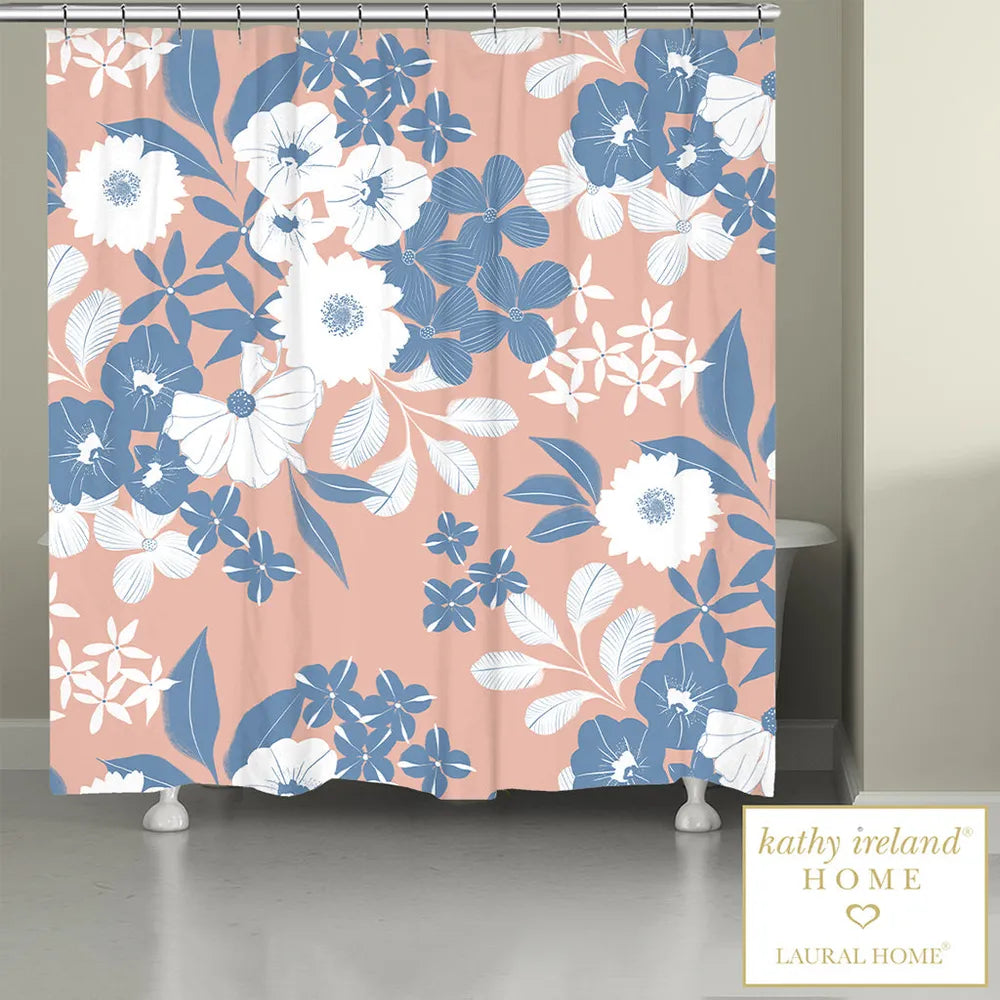 kathy ireland® HOME Delicate Floral Bursts Shower Curtain