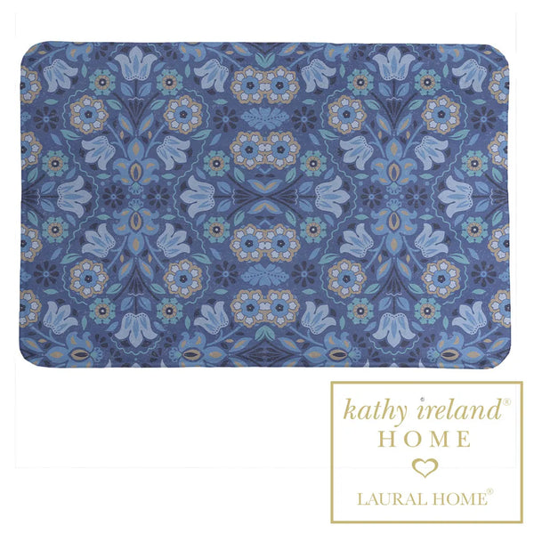 kathy ireland® HOME Indochine Indigo Memory Foam Rug - Laural Home